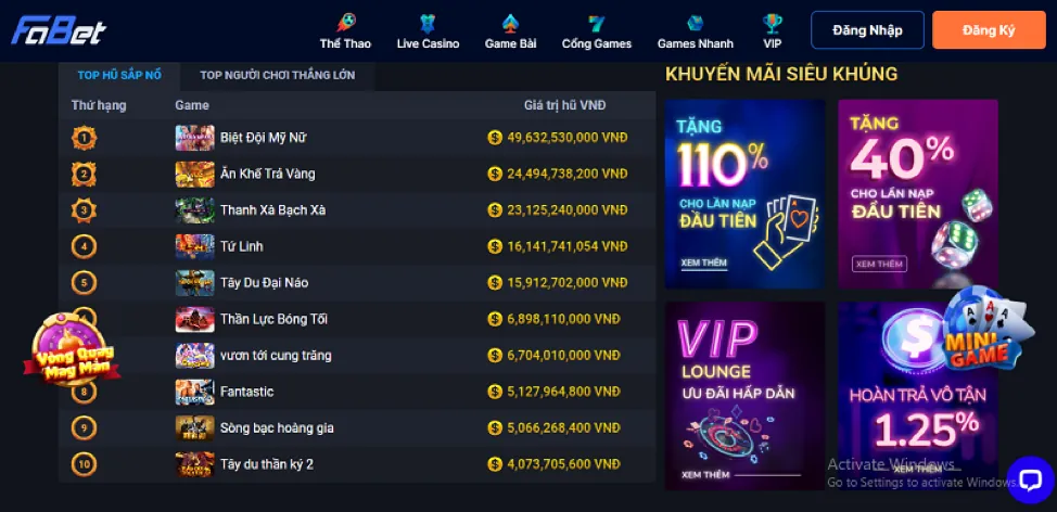 Banner Khuyến Mãi VN666